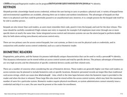 1/6/2019
Field Guide to Access Control: Access Control: Technology Overview
https://www.sdmmag.com/articles/81641-field-guide