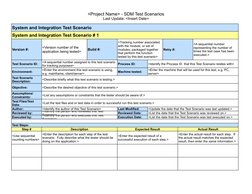 System Integration Test Scenarios Template | PDF | Systems Engineering ...