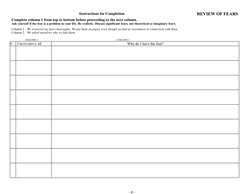 AA 4th Step Inventory Worksheets | PDF | The Big Book (Alcoholics ...