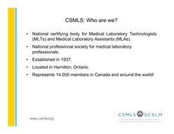 CSMLS Online Self-Assessment Tool | PDF | Test (Assessment) | Multiple ...