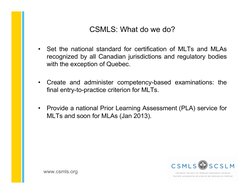 CSMLS Online Self-Assessment Tool | PDF | Test (Assessment) | Multiple ...