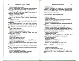 78 
TEN MINUTE PLAYS: Volume 3 
JESSICA. Sounds like my mother. 
CHUCK. “Following the note’s advice, the good sister slic