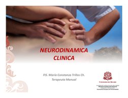 NEURODINAMICA  
CLINICA 
FIS. María Constanza Trillos Ch.
Terapeuta Manual
Terapeuta Manual
