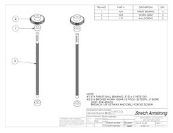 1
2
3
NOTE:
#1 IS A THRUST BALL BEARING .5" ID x 1.1875" OD
#2 IS A BRONZE WORM GEAR 12 PITCH, 30 TEETH, .5" BORE
      (MSC