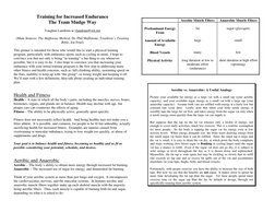 Training for Increased Endurance 
The Team Mudge Way 
 
Vaughan Landrum at vlandrum@wli.net 
 
(Main Sources: The Maffetone M