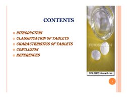Types and Characteristics of Tablets | PDF | Tablet (Pharmacy ...