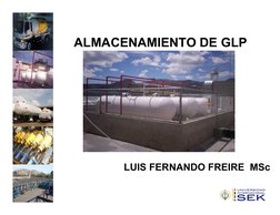 ALMACENAMIENTO DE GLP
LUIS FERNANDO FREIRE  MSc
