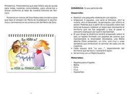 Ministerios. Pretendemos que este folleto sea de ayuda 
para todas nuestras comunidades, para ubicarnos y 
actuar conforme al