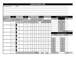 VFR Navigation Log Template | PDF | Instrument Flight Rules ...