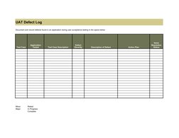 UAT Defect Log Template | PDF | Computers