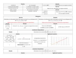 Solución:
Solución:
1.0+0=0
6.(1)0=0∈V
1.1+1=2∉V
Por lo tanto, no es un espacio vectorial
2.(0+0)+0=0+(0+0)
7.1(0+0)=(1)(0)+(