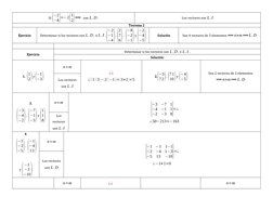 Si (
−2
−4)=−2(
1
2)⟹   son L.D .
Los vectores son L.I
Teorema 2
Ejercicio 
Determinar si los vectores son L.D . ó L.I .(
−2