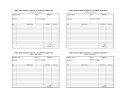Charge Slip Template for Catering Services | PDF