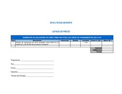 2010-2-78-0-08-CM-003078 
 
 
 
LISTADO DE PRECIO 
 
Ítem
Descripción
Fabricante
Modelo
Cantidad
Precio U. (B/.)
Mo