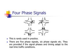 Four Phase Signals
 This is rarely used in practice.
 There are five phase signals, six phase signals etc. They
are provide