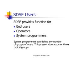 Sddf Software SDSF Overview for Mainframe Users | PDF | Input/Output | Menu (Computing)