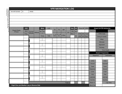 VFR Navigation Log (Jeppesen) | PDF | Transponder (Aeronautics ...