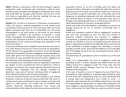 ISSUE: Whether a corporation, which has built through its agents,
waterpaths, water conductors and contrivances within its la