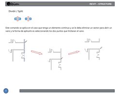 3 
 
 
 
 
Dividir / Split: 
 
 
 
Este comando se aplica en el caso que tenga un elemento continuo y se le deba eliminar un