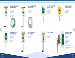 8
9
TOMA DE PARED CLÁSICA 
ENCHUFE RÁPIDO
TOMA DE PARED 2010 
ENCHUFE RÁPIDO
TOMA DE PARED TIPO 
INFRA ROSCABLE
902201
902202
