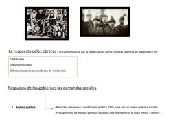 -La respuesta delos obreros a la cuestión social fue la organización paros ,huelgas  ade