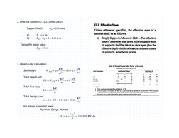 2. Effective Length (Cl 22.2, IS456:2000)
Support Width
≔
Sw
230 mm
a)
≔
Lcc
6 m
b)
=
+
-
Lcc
Sw
d
6.314 m
Taking the lesser