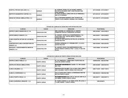 HOSPITAL PRIVADO SAN JUAN, C.A.
BARINAS
AV. RONDON, ENTRE CALLES APURE Y MERIDA
SECTOR 23 DE ENERO, EDIF. HOSP.PRIVADO SAN
JU