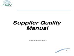 1 
 
 
 
 
 
 
 
 
 
 
 
 
 
Supplier Quality 
Manual 
 
QF-SQR001 / Rev. Date: 3/28/2018 / Rev. Level:  G
