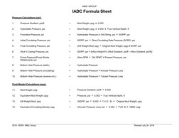 IADC Well Control Formula Sheet | PDF | Chemical Engineering | Liquids
