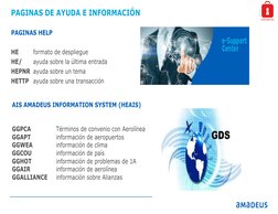 Strictly
CONFIDENTIAL
PAGINAS DE AYUDA E INFORMACIÓN
PAGINAS HELP
HE
formato de despliegue
HE/
ayuda sobre la última entrada