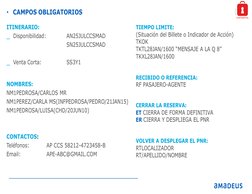 Strictly
CONFIDENTIAL
ITINERARIO:
_ Disponibilidad:
AN25JULCCSMAD
SN25JULCCSMAD
_ Venta Corta: 
SS3Y1
NOMBRES:
NM1PEDROSA/CAR
