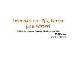 LR(0) Parser Examples and Solutions | PDF | Formalism (Deductive ...