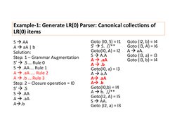 LR(0) Parser Examples and Solutions | PDF | Formalism (Deductive ...