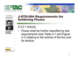 Flux Classification Overview: J-STD-001 & 004 | PDF | Solder ...