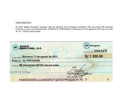 CASO PRÁCTICO
El señor Miguel Gonzales Yupanqui Jefe de personal de la empresa Amanecer SAC que tiene 500 recursos
humanos y