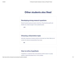 5/3/2021
10 Research Question Examples to Guide your Research Project
https://www.scribbr.com/research-process/research-quest