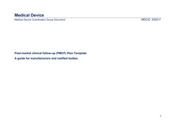 Mdcf Form.pdf MDCG 2020-7 PMCF Plan Template | PDF | Medical Device | Evaluation