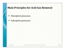 Acid Gas Removal Processes Overview | PDF | Adsorption | Absorption ...