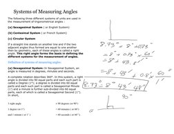 Angle System Angle Measurement Systems Explained | PDF | Angle | Minute And Second ...