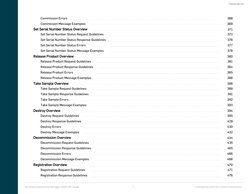 Commission Errors
368
Commission Message Examples
369
Set Serial Number Status Overview
371
Set Serial Number Status Request