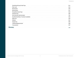 OrderReceiptType & OrderType
544
Pack Level
545
ReasonCode
546
ReasonCodes
547
ReceiptDistributionType
549
SalesDistType
550