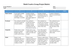 Math Problem Solving Rubrics Guide | PDF | Mathematics | Teaching ...