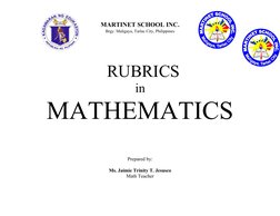 Math Problem Solving Rubrics Guide | PDF | Mathematics | Teaching ...