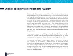 8
Guía de orientación
grado 10.º
El objetivo de Evaluar para Avanzar 3.° a 11.° es ofrecer un conjunto de 
herramientas de us