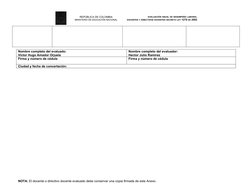 Anexo 5: Evaluación Docente 1278 | PDF | Plan de estudios | Evaluación