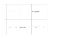 2
11:30 AM
2. Minutos 
Retiro de tablones 
10
91,2
3
10:08 AM
2 minuto 
10
94,5
Retro excavadora Hitachi x 
60 - 1 
excavacio