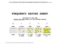 Ucla PTSD Reaction Index For Chldren and Adolescents - Dsm-5 Version ...