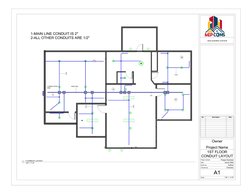 Hmd Conduit Routing Drawing.pdf Conduit Layout and Dimensional Details | PDF | Home | Buildings And ...