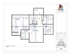 Hmd Conduit Routing Drawing.pdf Conduit Layout and Dimensional Details | PDF | Home | Buildings And ...