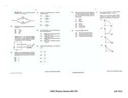 CSEC Physics Jan 2021 Paper 1 | PDF | Science & Mathematics
